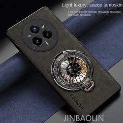 Funda Cuero Realme 14 Pro Plus Antigolpes Anillo Magnético