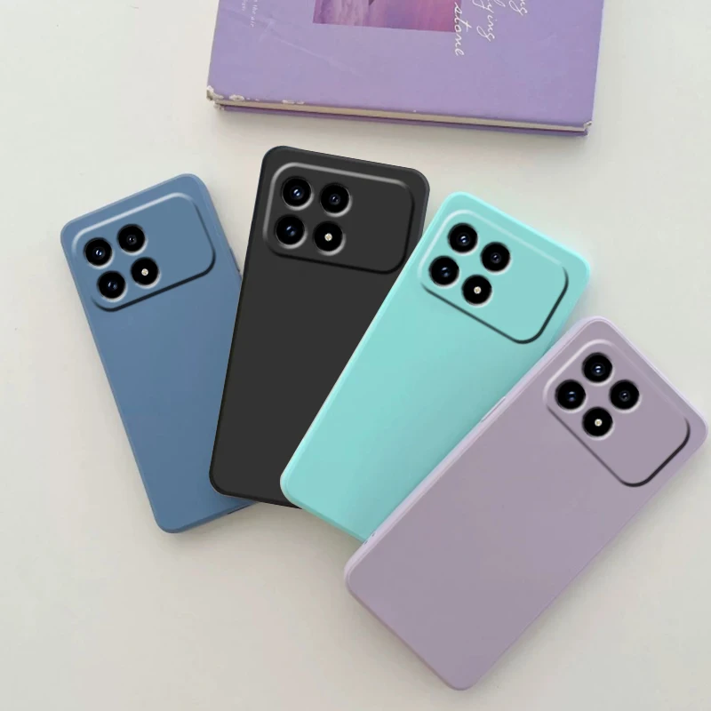Para Poco F8 Pro funda Poco F8 Ultra Capas silicona líquida a prueba de golpes parachoques trasero TPU Fundas suaves Xiaomi Poco F8 Pro Ultra