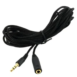 Cable Extensor 3,5 mm Nylon Trenzado para Auriculares