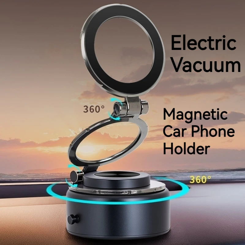 Soporte magnético de vacío eléctrico para teléfono de coche, ventosa de rotación de 360, Mirro, ducha de gimnasio para Iphone 16, 15, 14, 13, 12, 11 Pro Max, Samsung - imagen 3