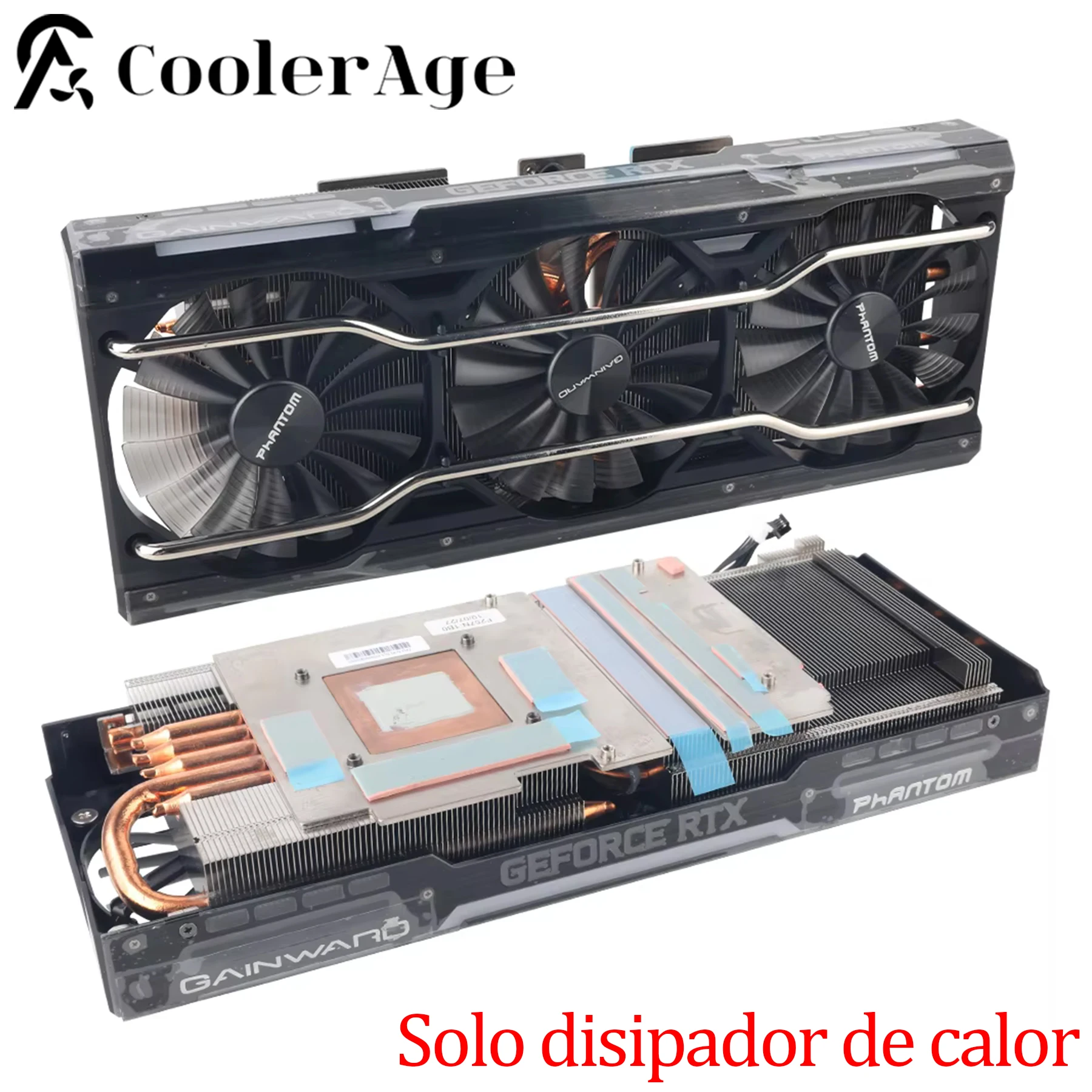 Para Gainward RTX 2060 2070 2080S PHANTOM tarjeta de vídeo disipador de calor RTX2060 RTX2070 RTX2080S tarjeta gráfica disipador de calor de refrigeración - imagen 2