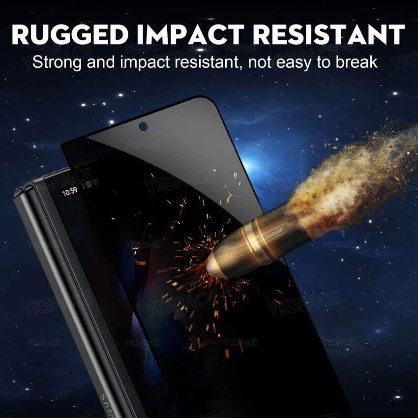 Lente de cámara 3D frontal y trasera, vidrio templado antiespía para Samsung Galaxy Z Fold SE 6 5 4 3 2 W25 W24 W23 W22 Protector de pantalla - imagen 4