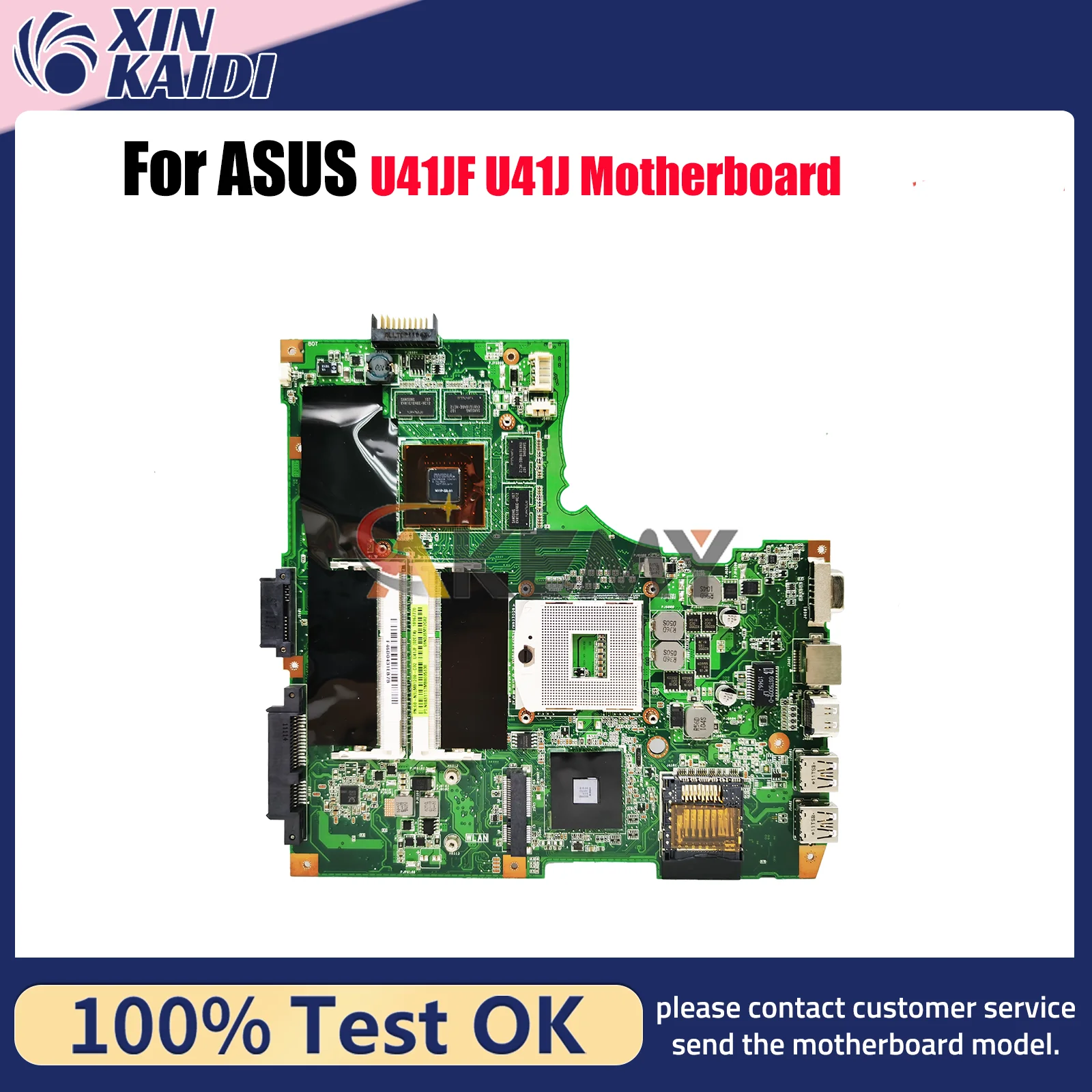 Placa base para ordenador portátil U41JF para ASUS ZenBook U41JF U41J placa base para portátil este artículo está en stock 100% pruebas OK envío rápido