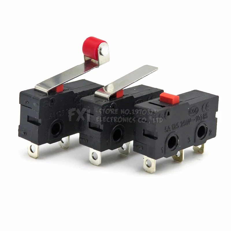 10 Uds interruptor de límite 3Pin KW11-3Z alta calidad y larga vida útil ibuw todo nuevo 5A 250VAC Micro interruptor tacto interruptor encendido apagado - imagen 3