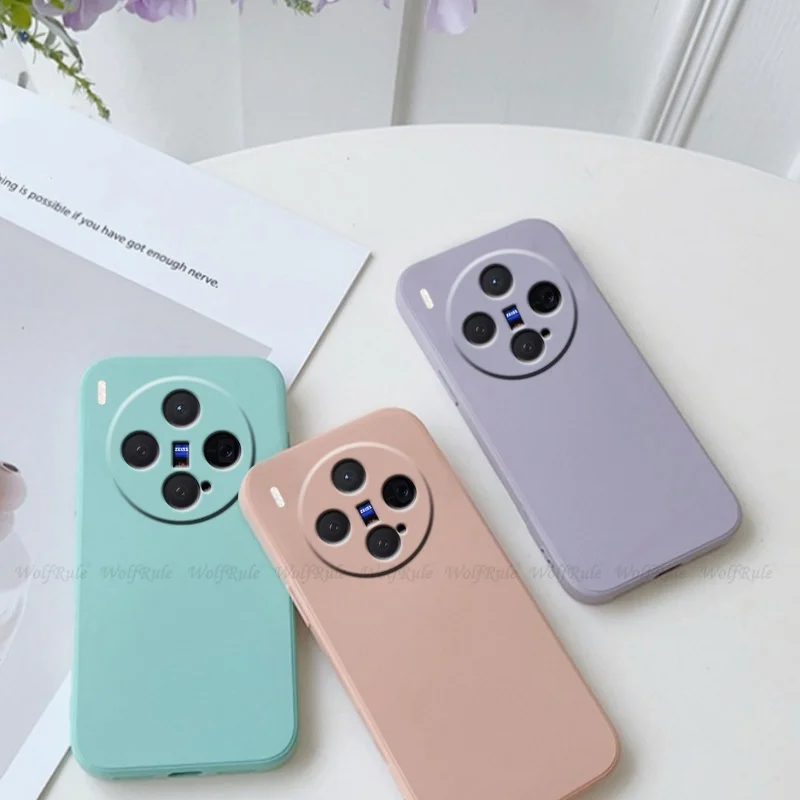 Para Vivo X300 funda Vivo X300 Pro Capas silicona líquida a prueba de golpes armadura trasera TPU suave para cubierta Vivo X300 Fundas