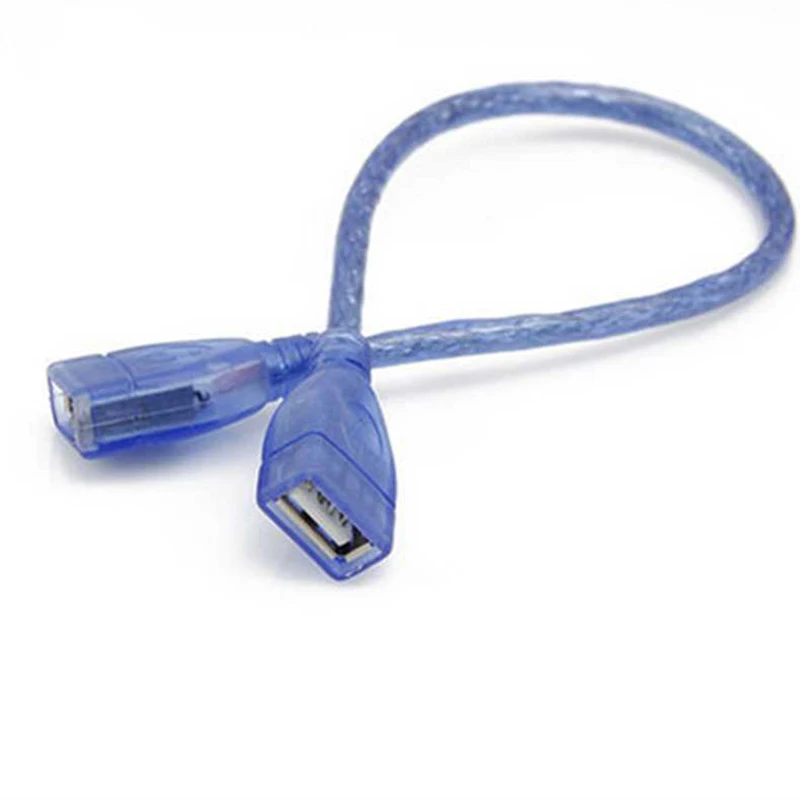 Divisor de Cable USB Dual, enchufe hembra USB 2,0 a enchufe hembra, adaptador de conversión, Cable de extensión USB, Cable de datos USB