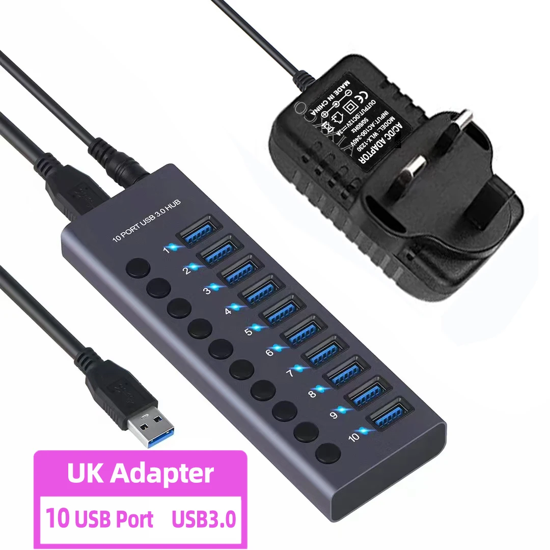 10Port UK Power Plug