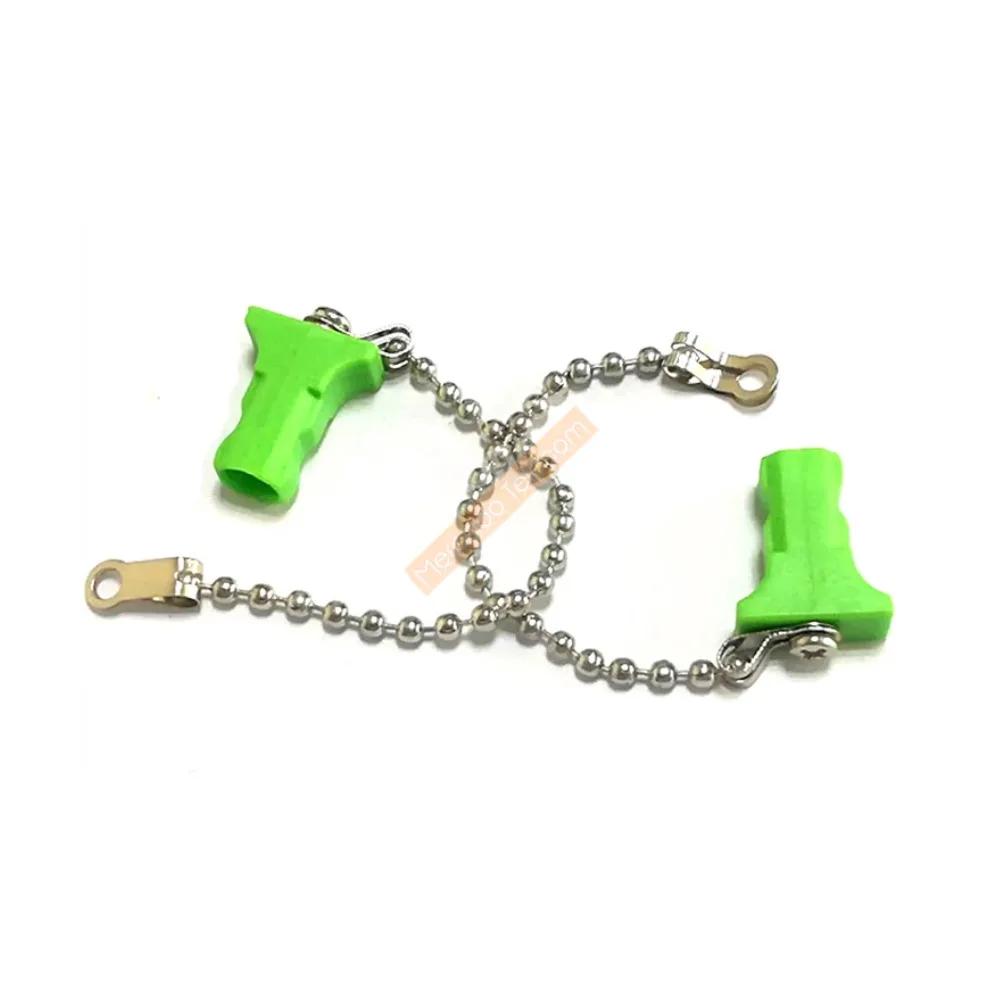 Tapa antipolvo SC para adaptador de conector de fibra óptica, cubierta protectora de brida de acoplador con cadena de metal - imagen 2