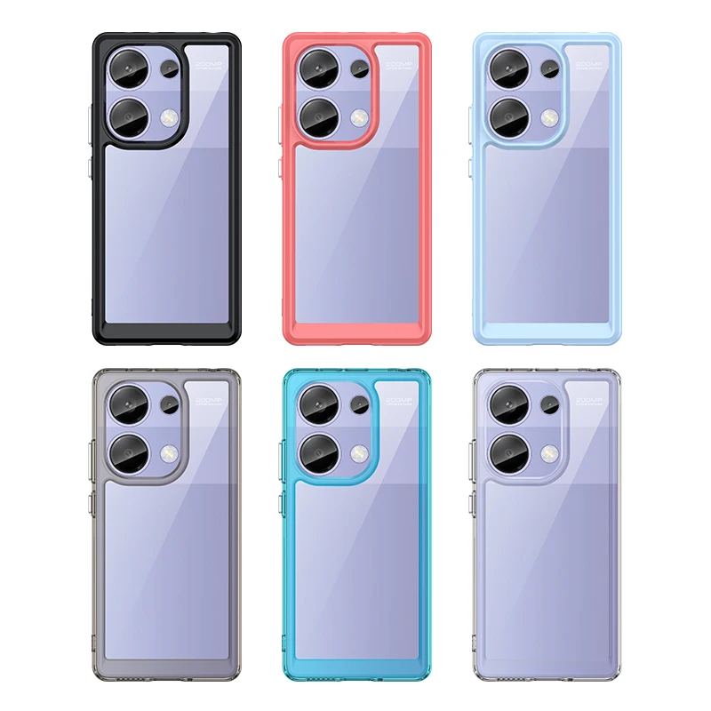 Funda para Xiaomi Poco M6 Pro 4G, carcasa a prueba de golpes, armadura trasera, color transparente, M6 Pro - imagen 2