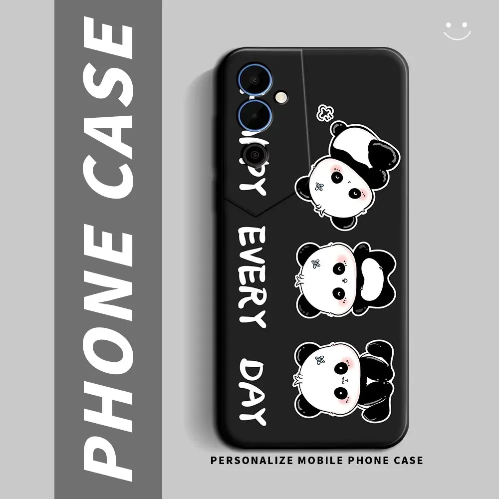 Funda de silicona a prueba de golpes para Tecno Pova Neo 2 y 3, carcasa suave con dibujos de Panda y flores para parejas - imagen 3