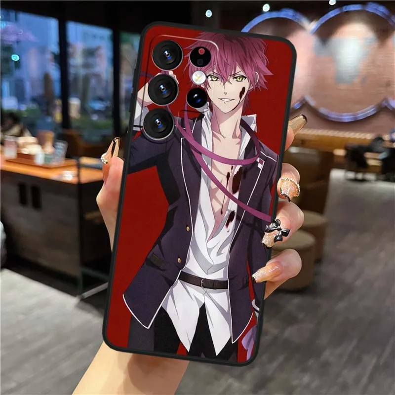 Ayato Sakamaki Anime para Samsung Galaxy S25 S24 S23 S22 S21 S20 S10 S9 S8 FE Lite Ultra Plus 5G funda de teléfono negra - imagen 4