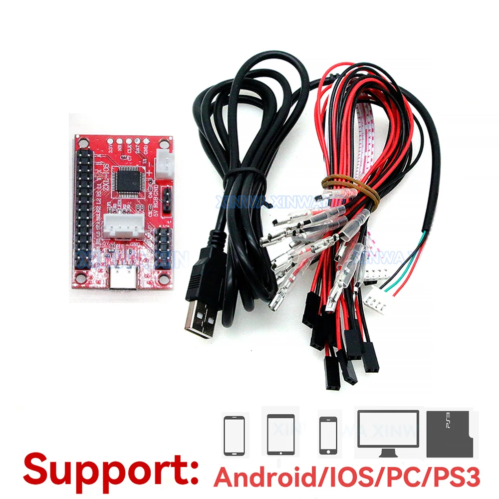 Codificador de controlador de juego de mesa Usb, retardo cero para PC, PC360, Raspberry Pi, Android IOS, botón de Joystick, Cable de palo de salón recreativo DIY - imagen 2