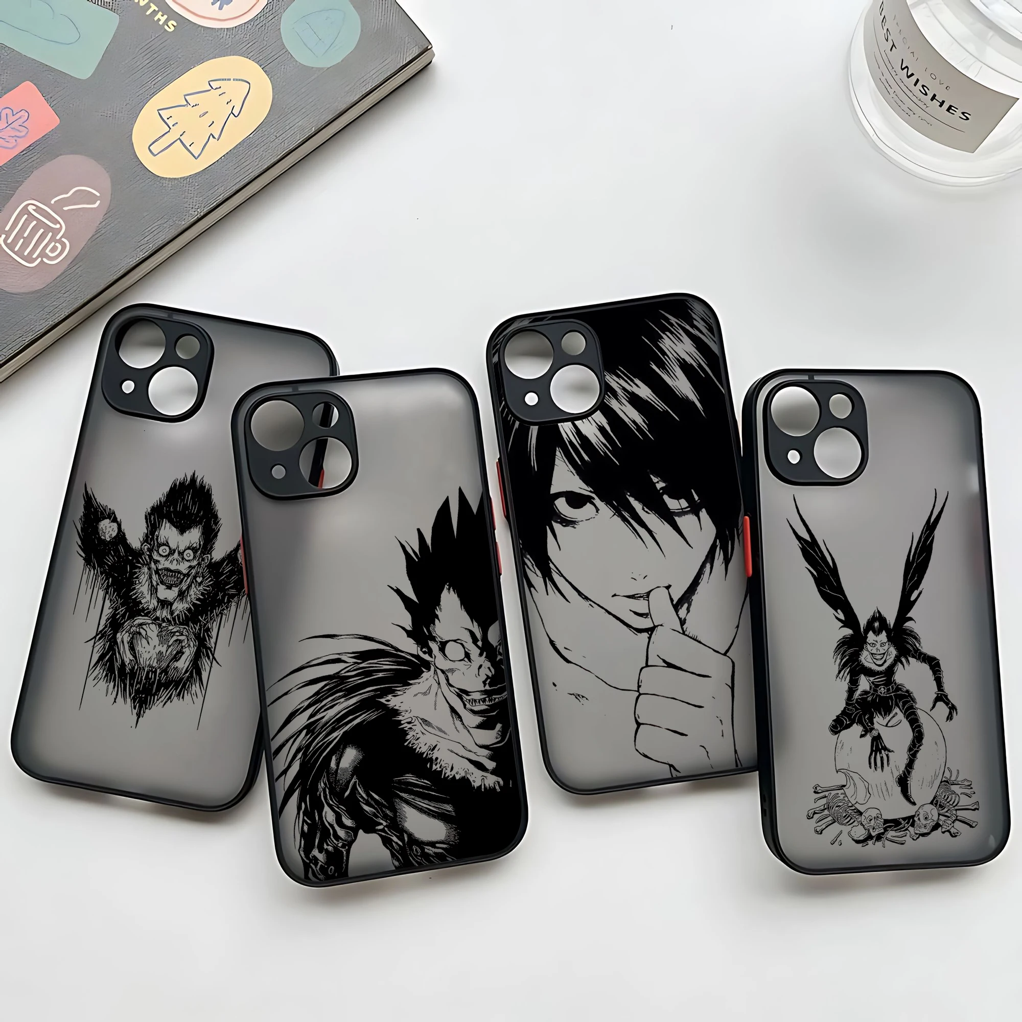 Anime Death Note Phone Case For Xiaomi Redmi Note 13 12 11 10 10C 10X 9 9A 9T 9C 8 7 Pro Plus 5G Matte Transparent Cover