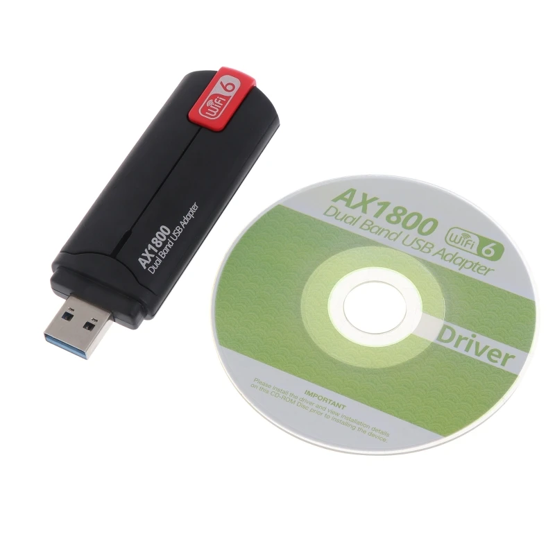 Tarjeta inalámbrica AX1800 2,4G/5,8G para PC de escritorio, compatible con Windows, adaptador WiFi USB, receptor de doble banda de 1800Mbps - imagen 2