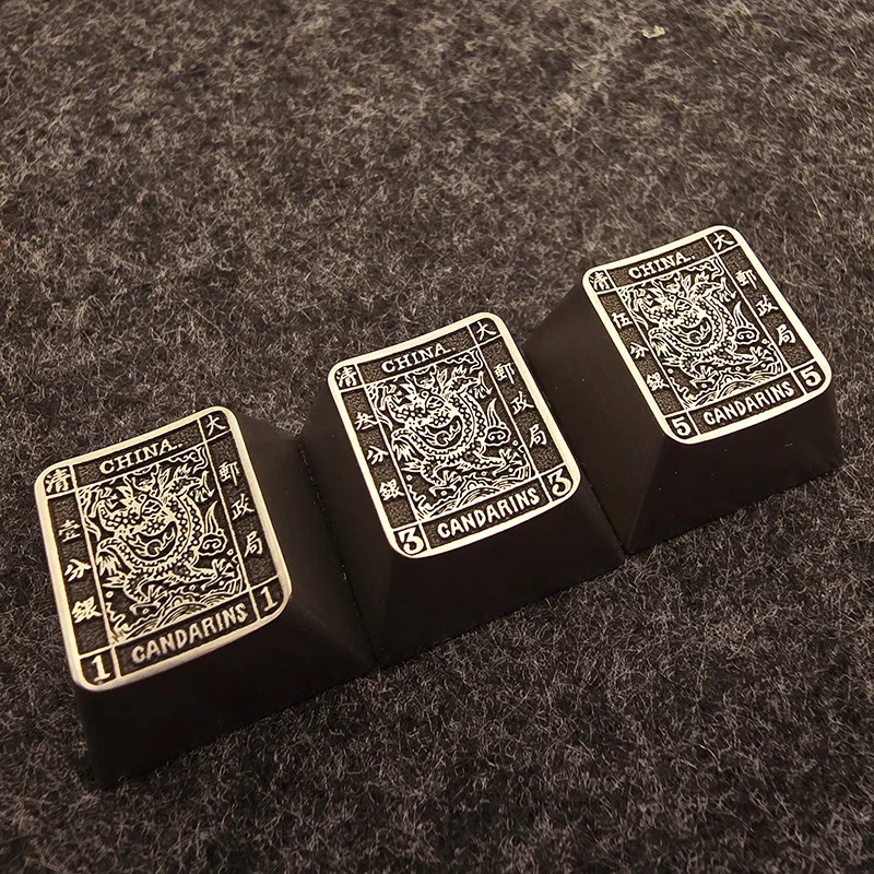 Teclas de aleación de titanio, sellos de dragón, colección de sellos KBMASTER, sellos para Hobby, tapas de teclas personalizadas, accesorios para teclado mecánico, regalo