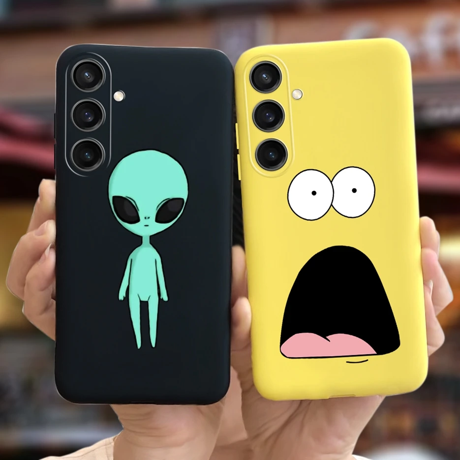 Para Samsung Galaxy A55 funda A15 A25 A35 5G elegante caramelo pintado cubierta suave TPU funda de teléfono para Samsung A15 Galaxy A25 2023 Shell - imagen 3