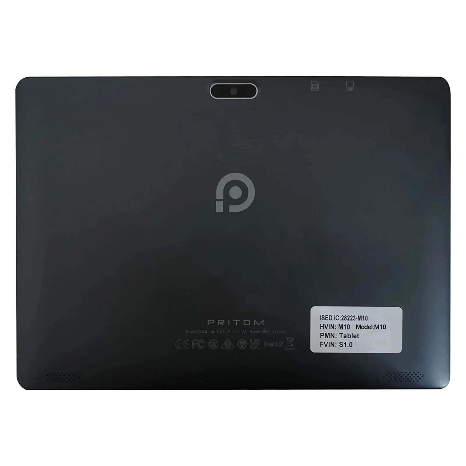 PRITOM Tablet Android 10 Pantalla HD IPS Cámara Trasera WiFi