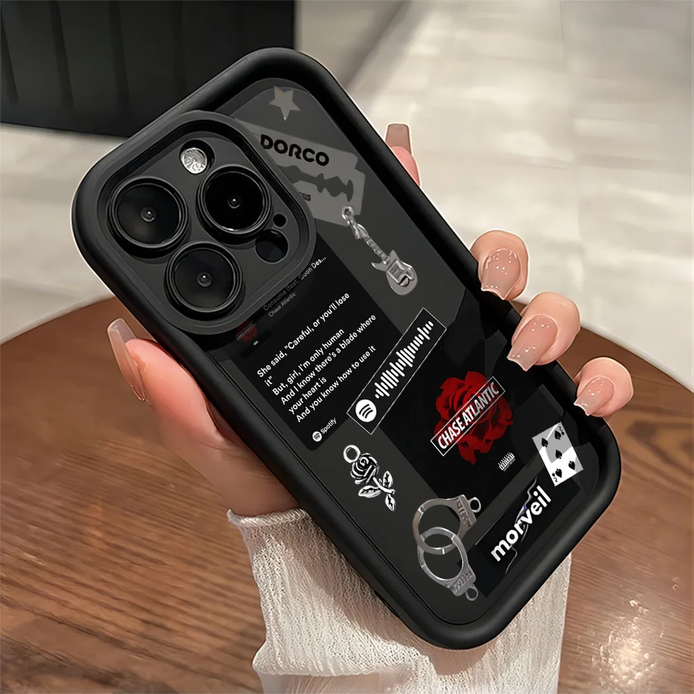 Funda de teléfono Chases Atlantics con banda de moda para IPhone 17 16e 16 15 14 13 12 11 Air Pro Max Mini XR XS X 7 8 6 Plus, funda trasera suave - imagen 4