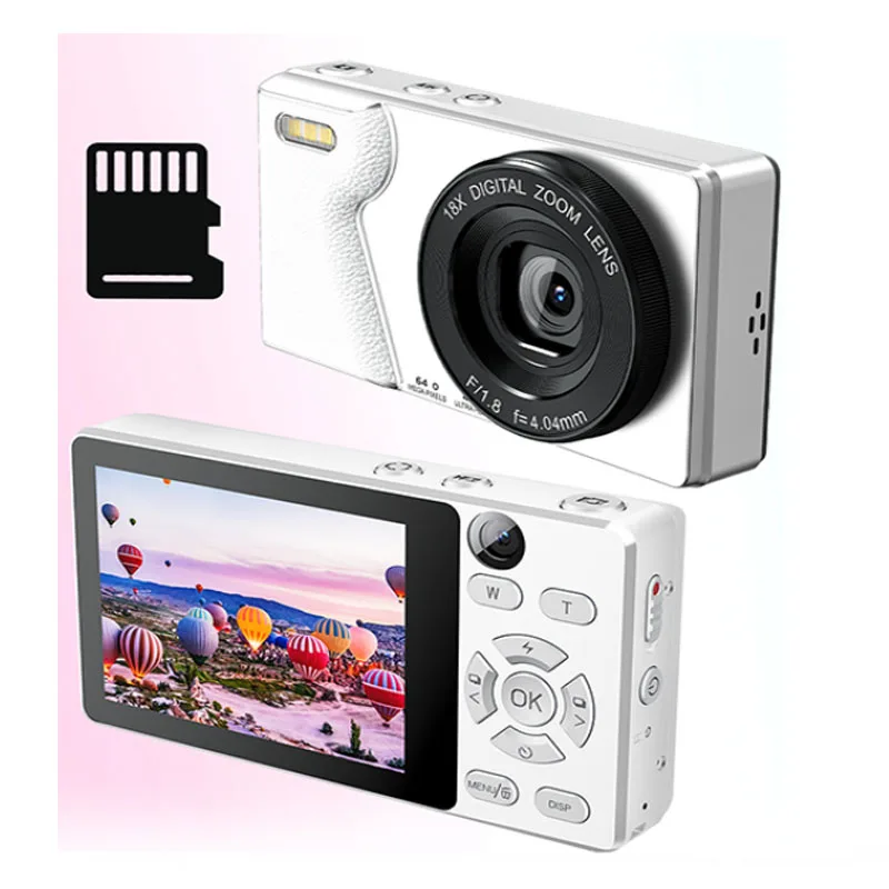 Cámara digital 4K con enfoque automático Cámara Vlogging HD de 48 MP Videocámara de pantalla grande de 2,8 pulgadas A59 para fotografía de niños y adultos - imagen 4