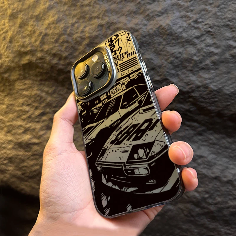 Funda IMD plateada electrochapada con estampado de coche a la moda para Xiaomi Redmi Note 14 13 12 11 10 Pro Plus 5G 12S 11 Redmi 14C 12 4G - imagen 5