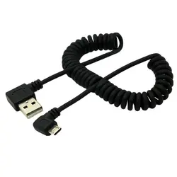 Cable Micro USB Acodado 90° Retráctil – Carga y Datos Rápidos