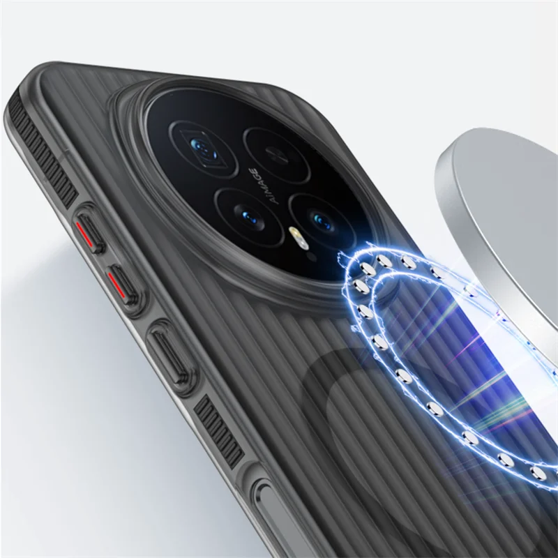 Para Huawei Honor Magic 8 Pro funda dura de PC transparente magnético MagSafe funda protectora trasera antideslizante para Magic 8 7 Pro Shell - imagen 2