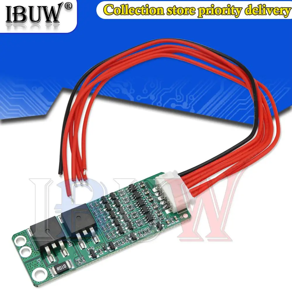 BMS 5S 15A Li-ion litio 18650 Placa de protección del cargador de batería con Cable para carga del banco de energía - imagen 3