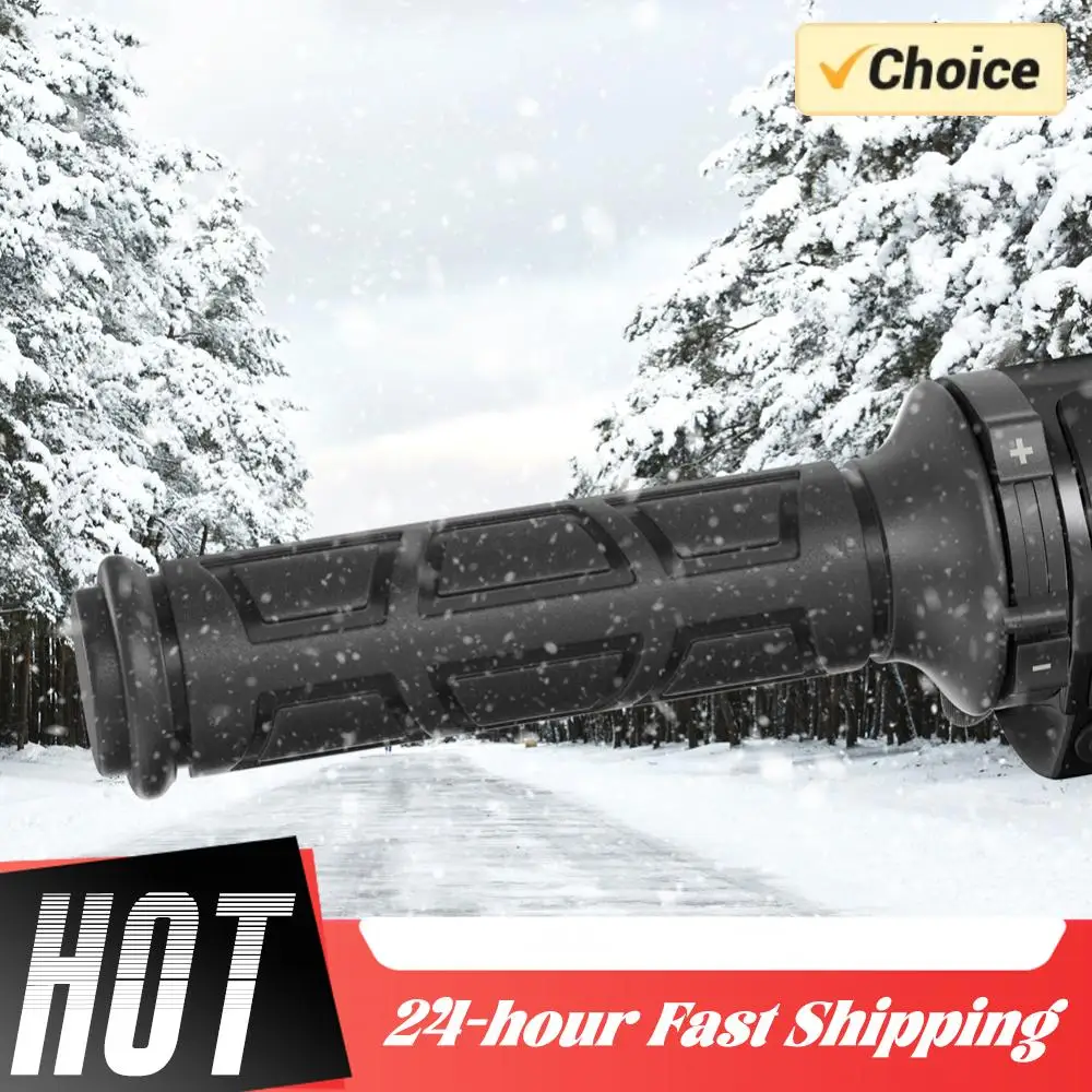 Empuñaduras calentadas a mano para motocicleta de calentamiento rápido, mango de calefacción eléctrica, regulación de temperatura, manillar calefactor para motocicleta de invierno - imagen 3