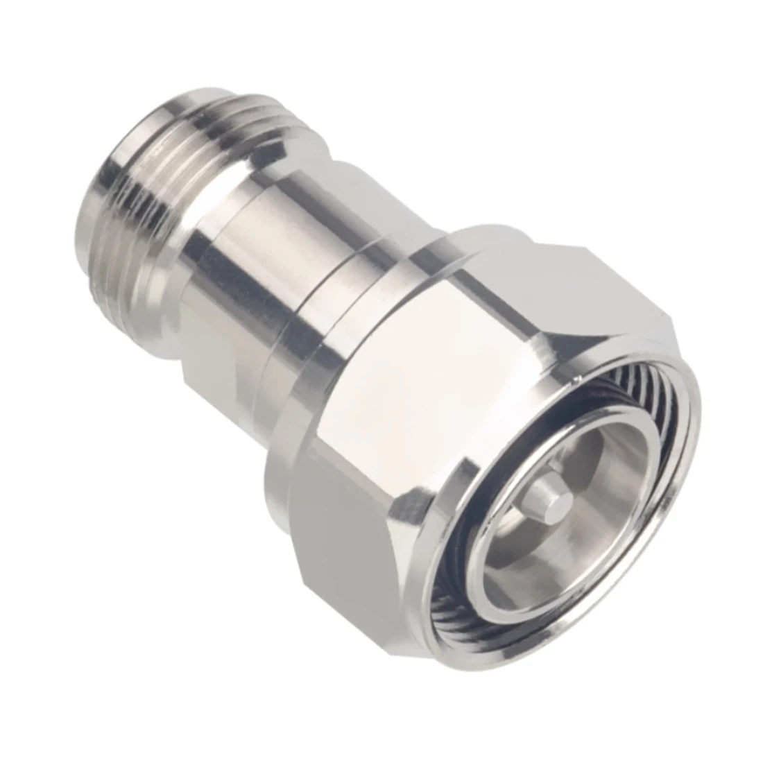 1 unidad 4,3-10 MINI-DIN macho a N tipo hembra adaptador de conector coaxial RF recto al por mayor nuevo