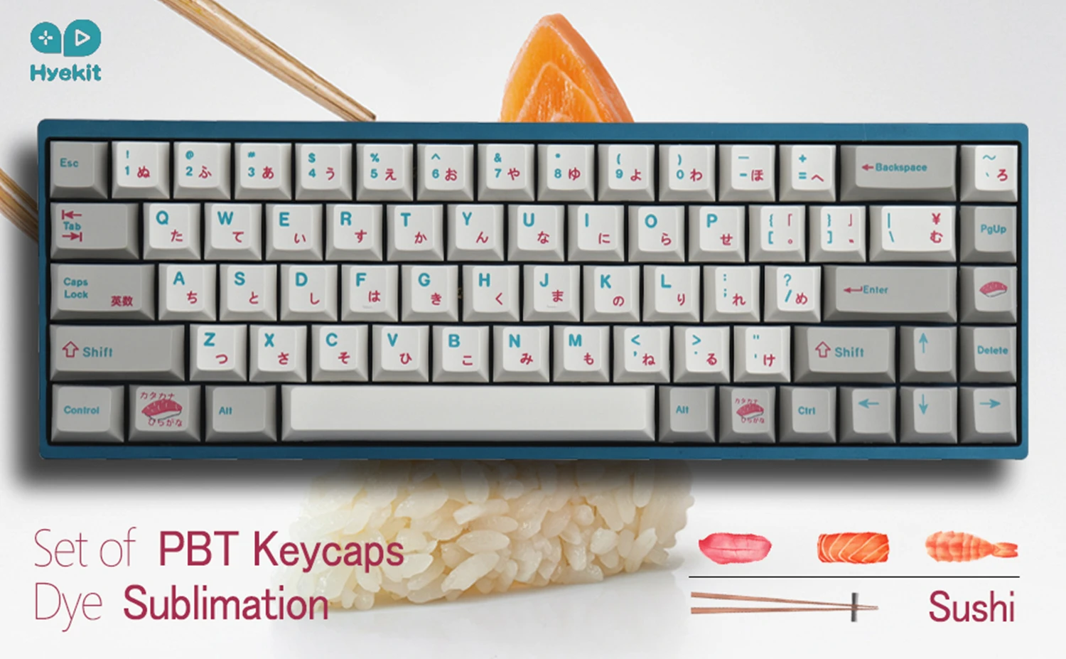 GMK Sushi-teclas personalizadas para teclado mecánico, 124 teclas, Cherry Profile DYE-SUB, GMK - imagen 2
