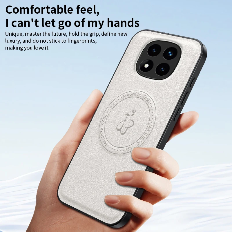 Funda magnética de carga inalámbrica de cuero PU para Xiaomi Redmi Note 14 Pro 5G 14 Pro + Plus, funda protectora trasera dura - imagen 5