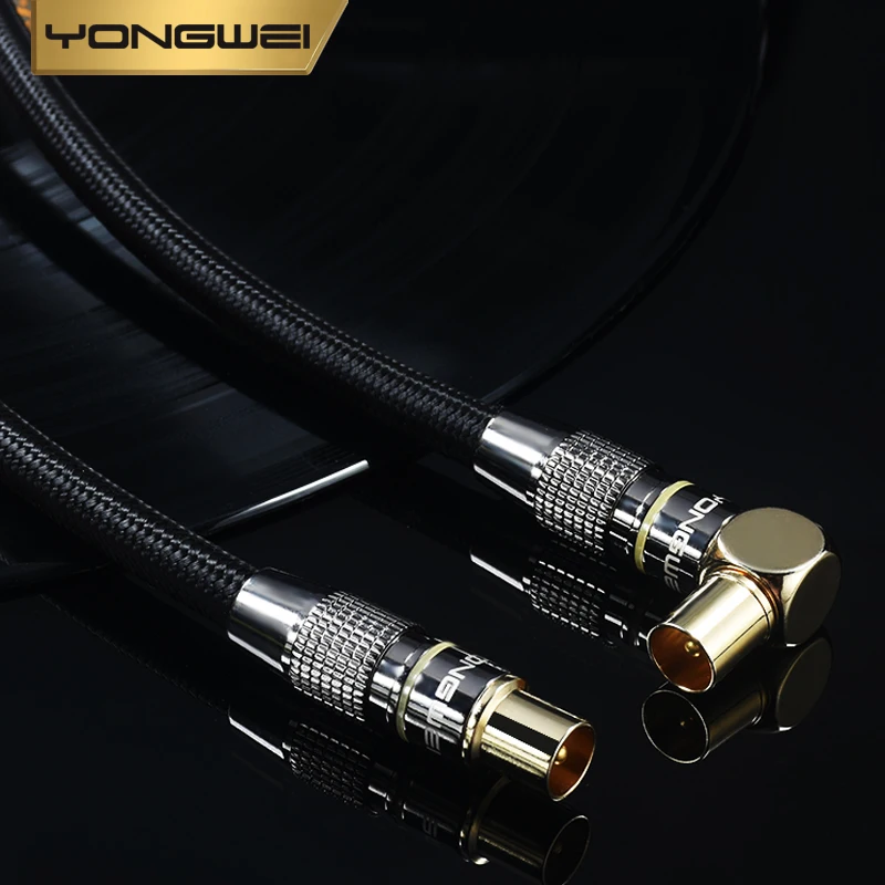 YONGWEI-cable de TV HD, cable cerrado de cabeza RF de rosca británica, cable de decodificador de pared, cable de señal de antena de TV - imagen 5