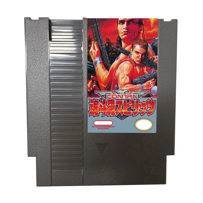 Contra-Spirits-cartucho de juego para consola NES, 72 pines, 8 bits, tarjeta única