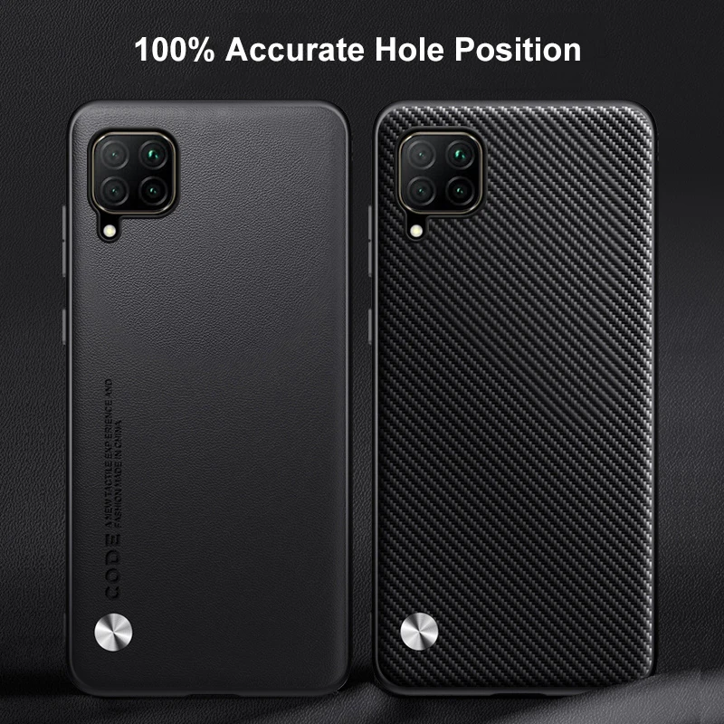 Funda de cuero PU de lujo para Huawei P40 Lite, funda trasera de silicona a prueba de golpes, funda de teléfono de protección completa para Huawei Nova 7i Nova7i - imagen 4