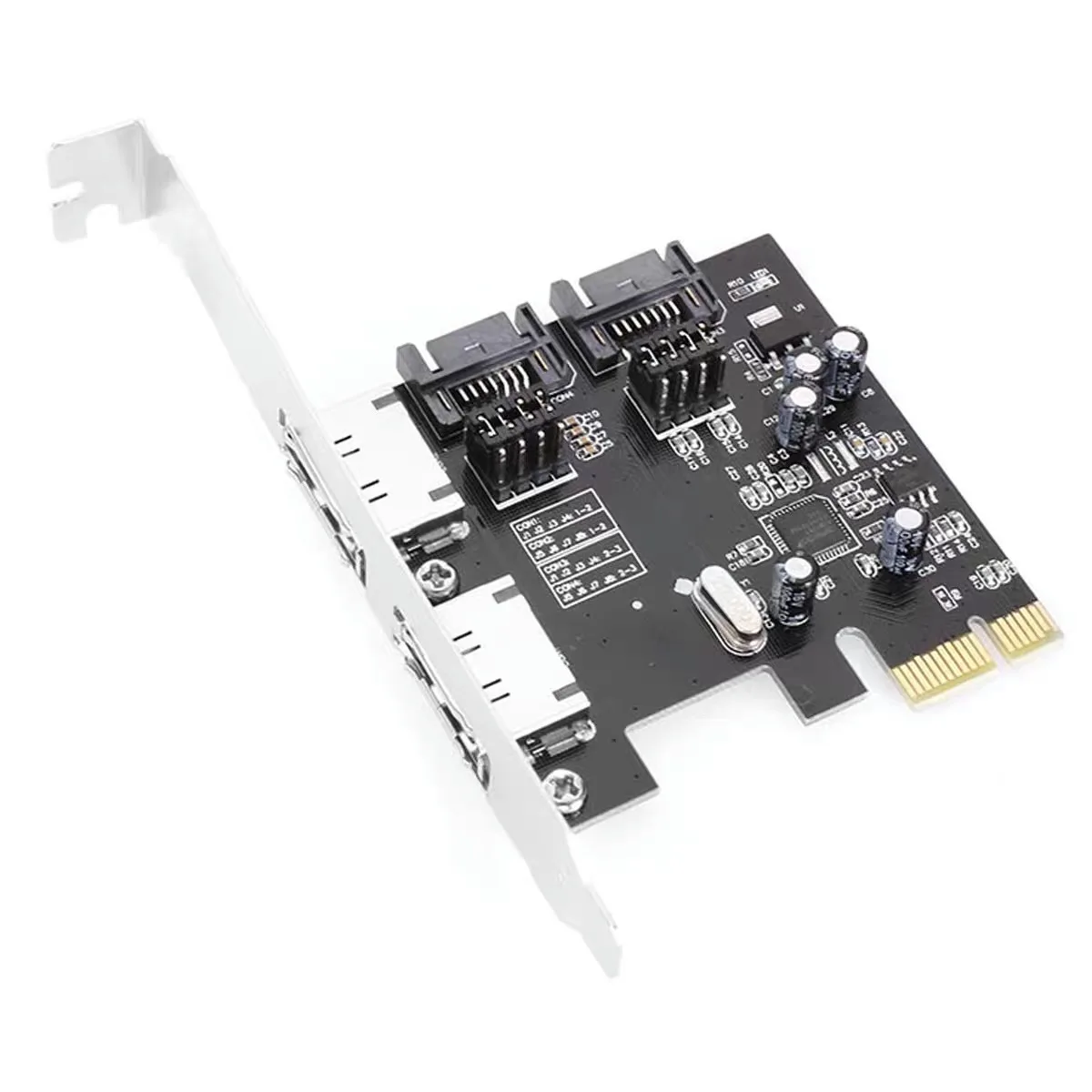 NGFF Key A + E PCI Express y Mini PCI-E PCI Express y PCI-E a 4 puertos SATA 3,0 ESATA PCIE SATA3 tarjeta de expansión de 6Gbps adaptador PCI-E - imagen 3