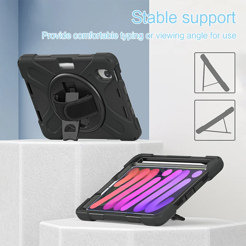 HUWEI para iPad Mini 7 funda A17 Pro 2024 iPad Mini 7 a/6 a generación funda para tableta para niños fundas resistentes a prueba de golpes - imagen 4