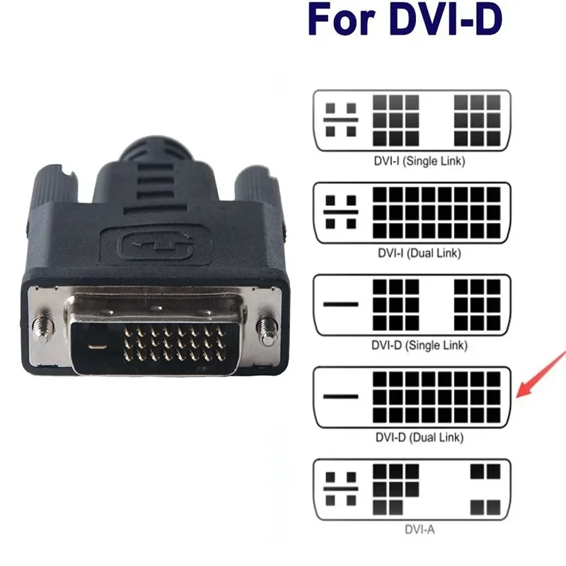 Conector simulado VGA DVI-D, emulador de pantalla de 24 + 1 pines, adaptador de tarjeta gráfica de Monitor Virtual para minería Ethereum ETH BTC 3840x2160 @ 60Hz - imagen 3