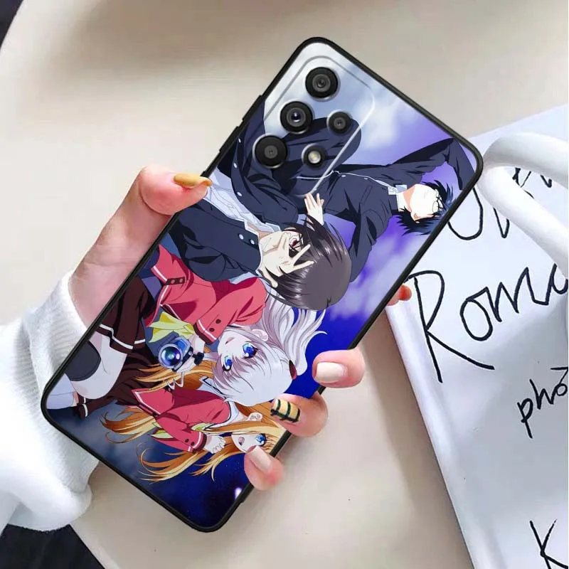 ANIME Nao Tomori para Samsung Galaxy A30 A31 A32 A33 A35 A36 A40 A41 A42 A50 A51 A52 A53 funda negra para teléfono - imagen 3