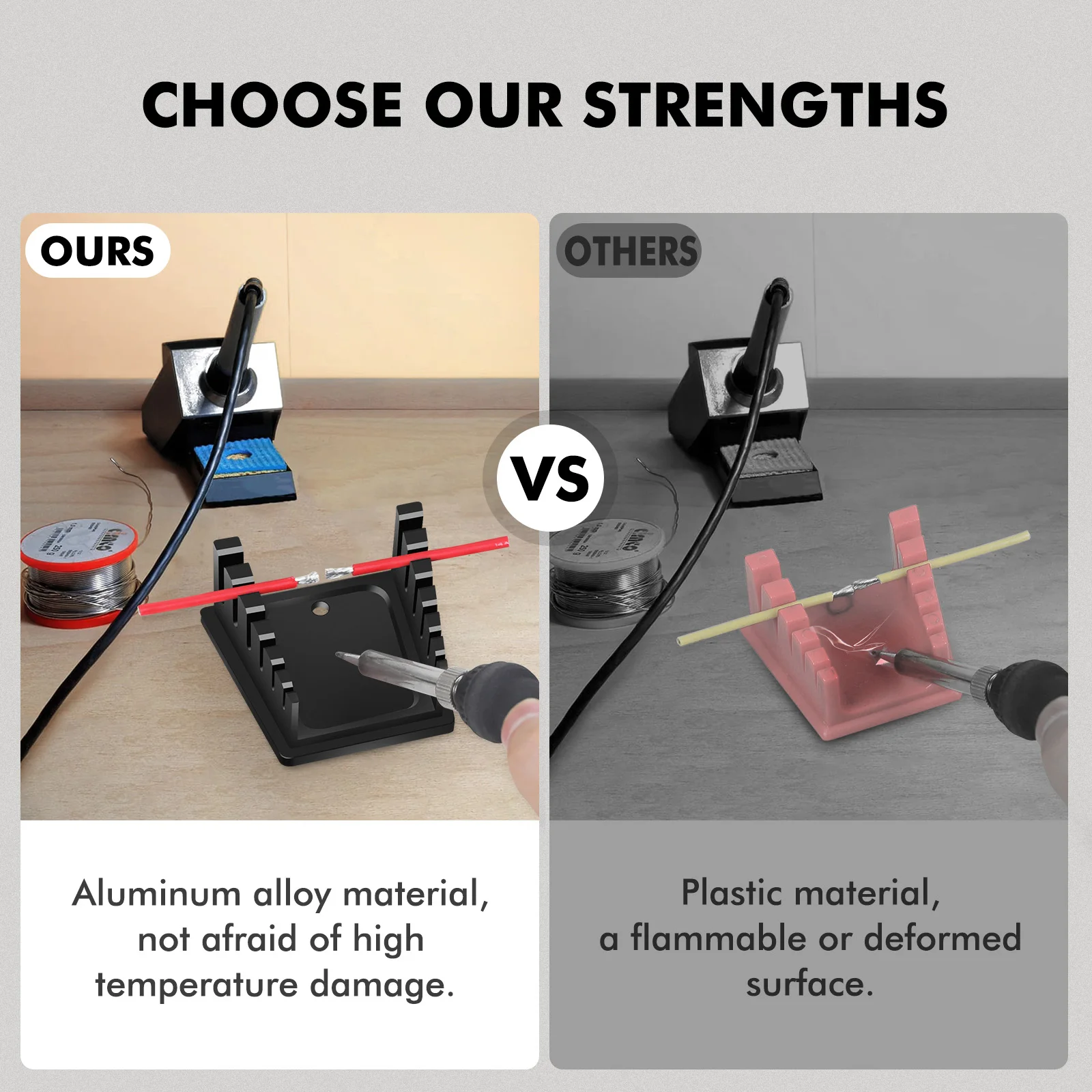 NEWACALOX-accesorio de alambre de soldadura de Metal, Base de imán de dos ventosas, almohadilla de silicona, abrazadera de mesa de soldadura, herramienta de placa Base de soldadura - imagen 4