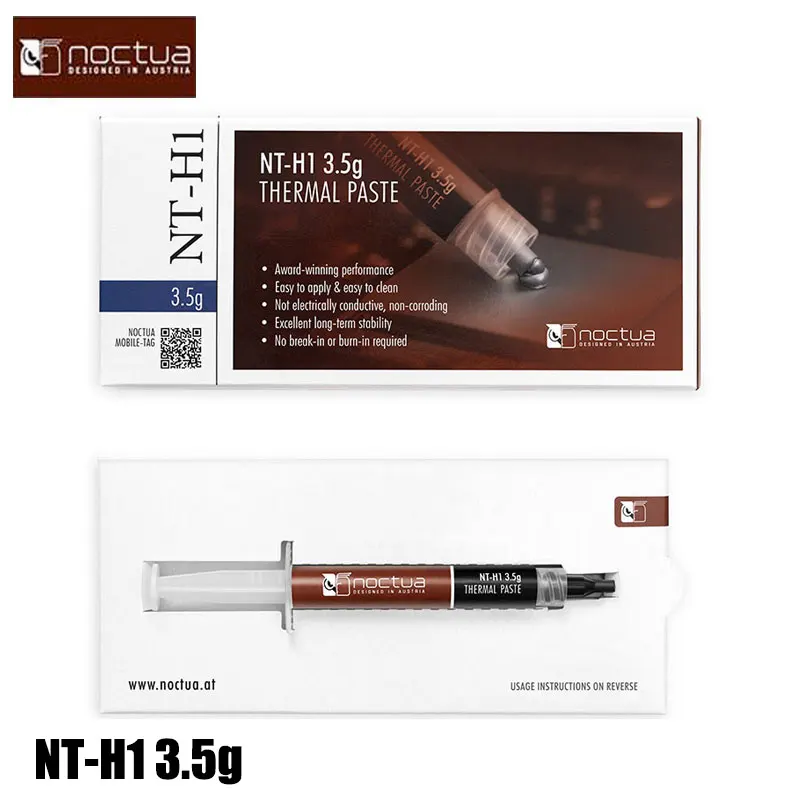 Noctua-grasa conductora térmica NT-H1, 3,5g/10g, para Notebook, gráficos, CPU, chasis, radiador - imagen 3