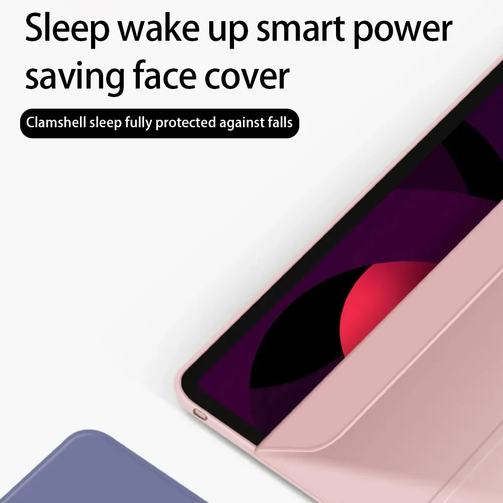 Nueva funda para Samsung Galaxy Tab S7/8/9Plus 12,4 pulgadas, accesorios para tableta S6 S7 S8 S9 A7 A8 S7FE, funda protectora con soporte abatible - imagen 5