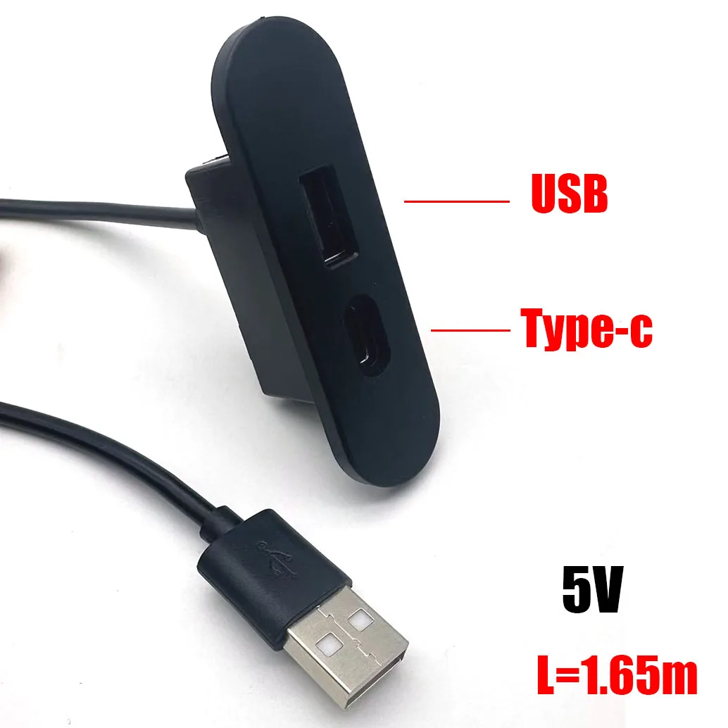 Hub USB 2,0 de 2 puertos para ordenador portátil, PC, escritorio, convertidor USB integrado, orificio, montaje en escritorio, divisor USB 2,0 - imagen 5