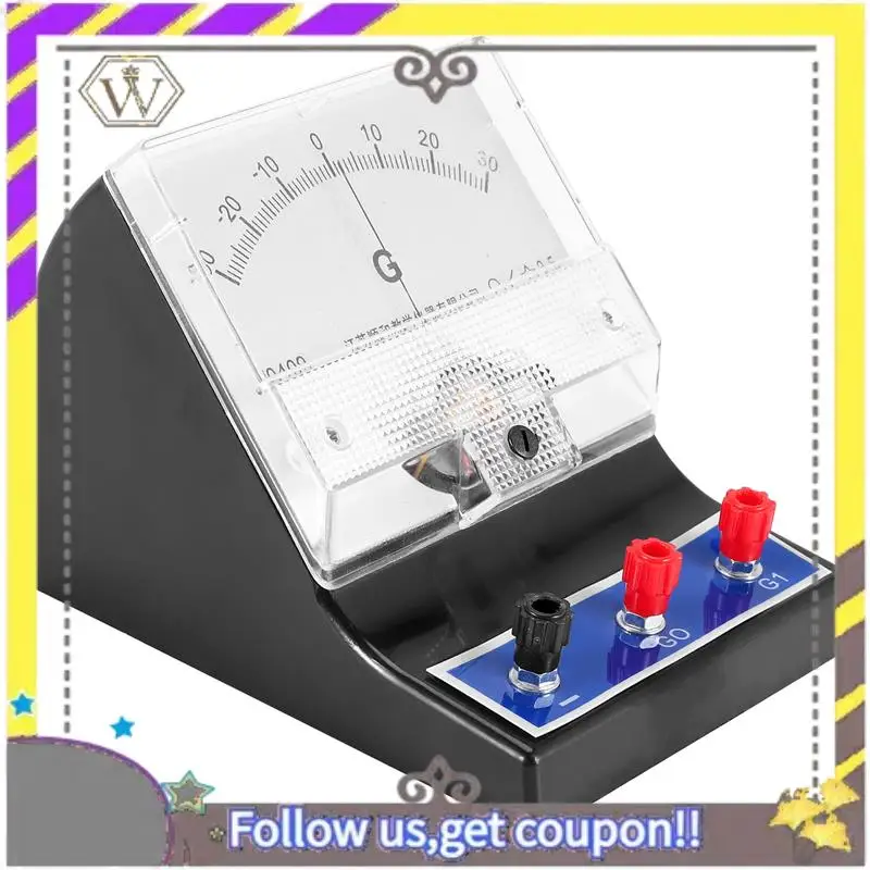 Nuevo amperímetro analógico tipo puntero probador de amperios de corriente eléctrica amperímetro sensible microamperímetro galvanómetro - imagen 3