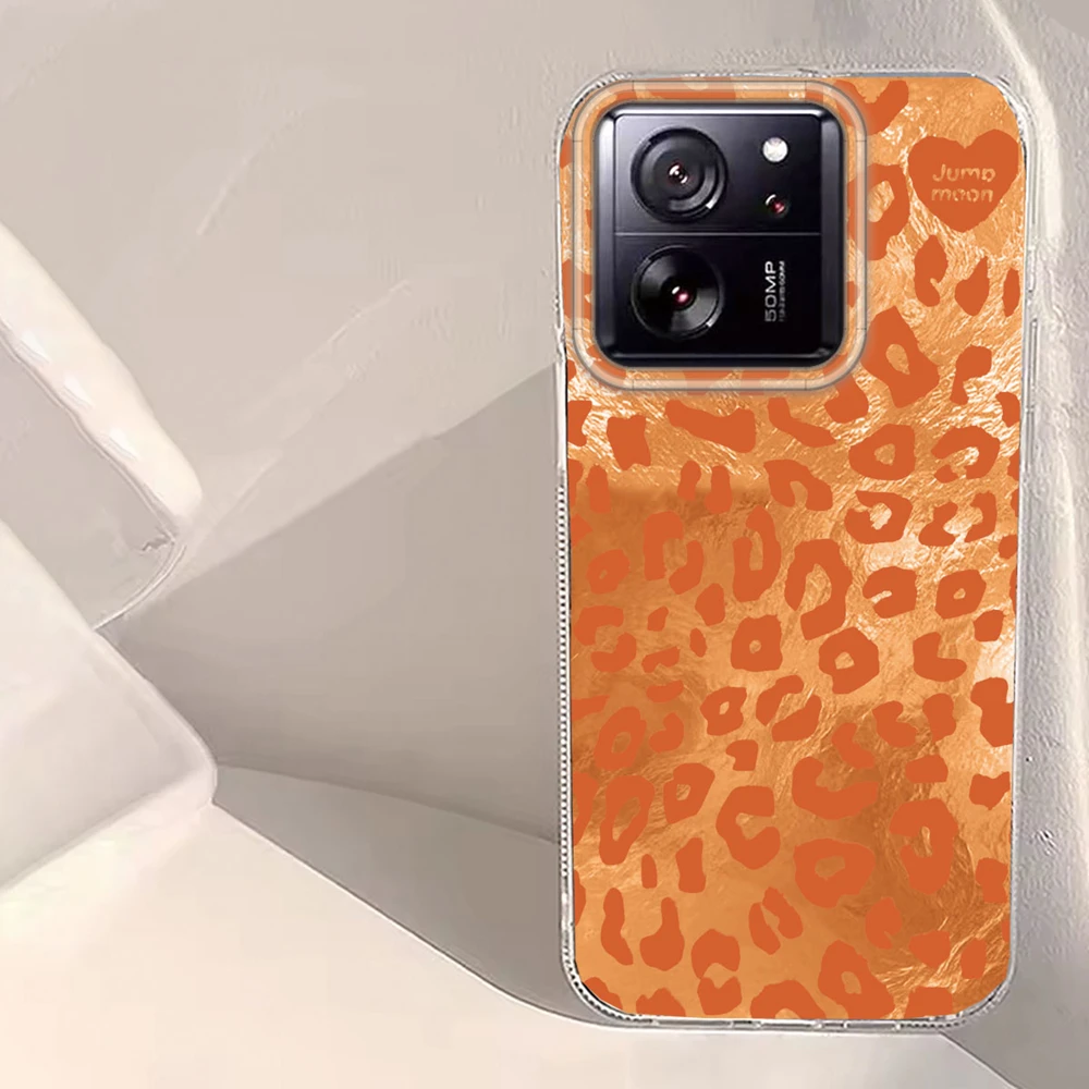 Funda de teléfono con estampado de leopardo blanco Retro para Xiaomi 13T 14T 11 Lite NE Poco X5 M6 Pro X6 X7 X3 Pro NFC C65 C61 M5S TPU - imagen 5