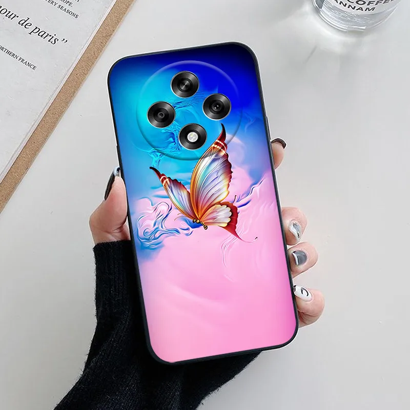 Para Oppo A3 Pro 5G Funda encantadora flor de dibujos animados Funda de teléfono de silicona suave para Oppo A3 A3Pro China Funda Coque OppoA3 2024 conchas - imagen 2