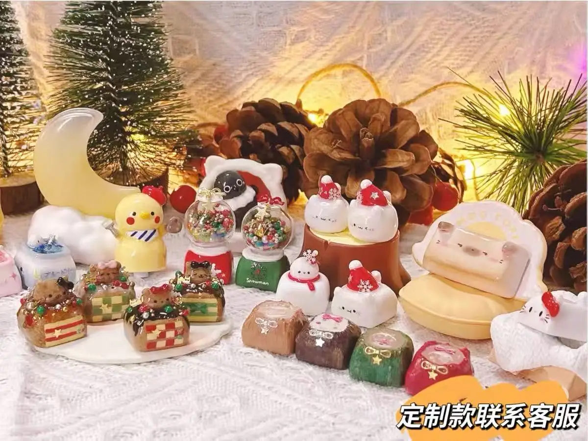 DIY hecho a mano arcilla conejito keycap creativo lindo gato juego Teclado mecánico keycap ESC botón teclado decoración - imagen 5