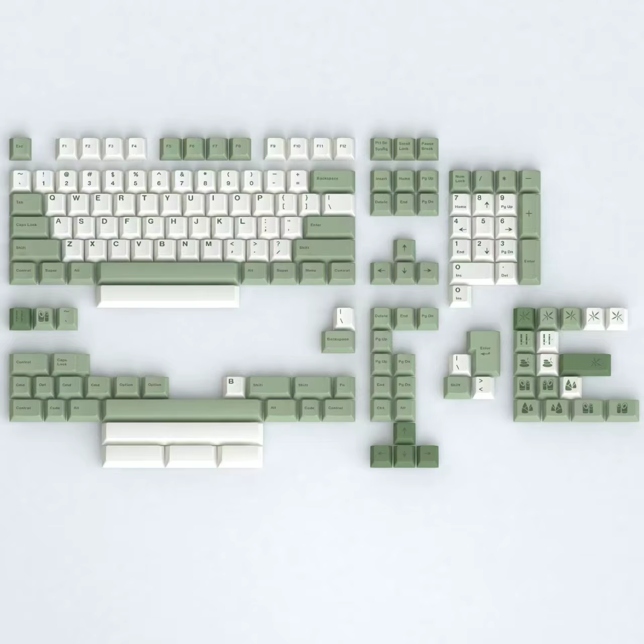 Teclas PBT Sublimadas Bambú Bosque GMK67 GK61 – Teclado Mecánico MX - imagen 5