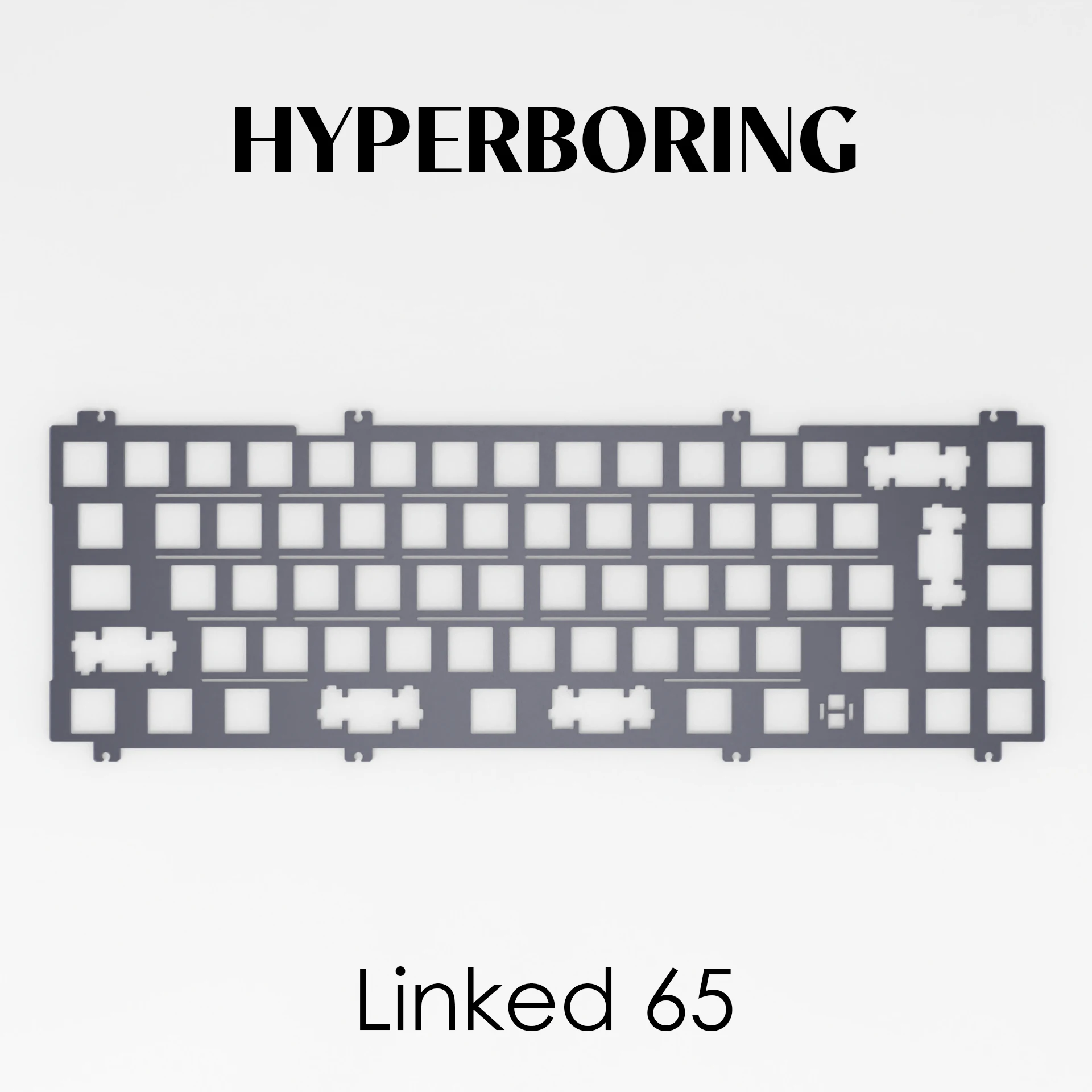 OWLAB LINK 65 Placa de teclado ISO PC POM FR4 Aluminio (tipo montado en placa y tipo montado en PCB) - imagen 5