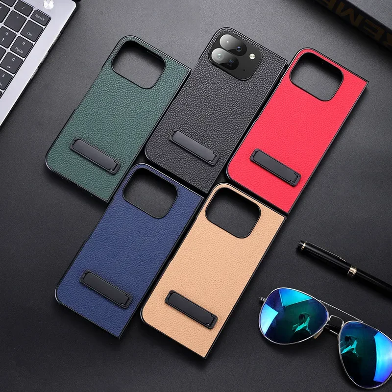 Para Google Pixel 9 Pro funda plegable ELVEV cuero PU de lujo + cubierta protectora de cámara TPU con soporte de Metal - imagen 5