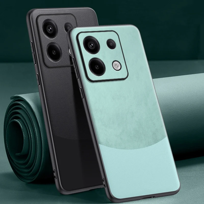 Funda de cuero PU de lujo para Xiaomi Redmi Note 13 Pro 5G, funda trasera de silicona, protección completa, funda de teléfono para Redmi Note 13 Pro Plus - imagen 3